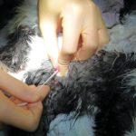 Figure 5. Placing the urethral catheter.