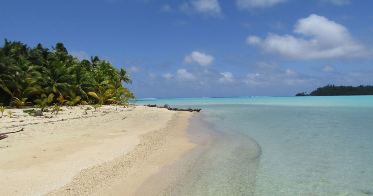 Cook Islands beach.