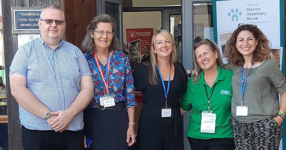 Donna Lewis (second from right) flanked by the speakers from the Kent event.