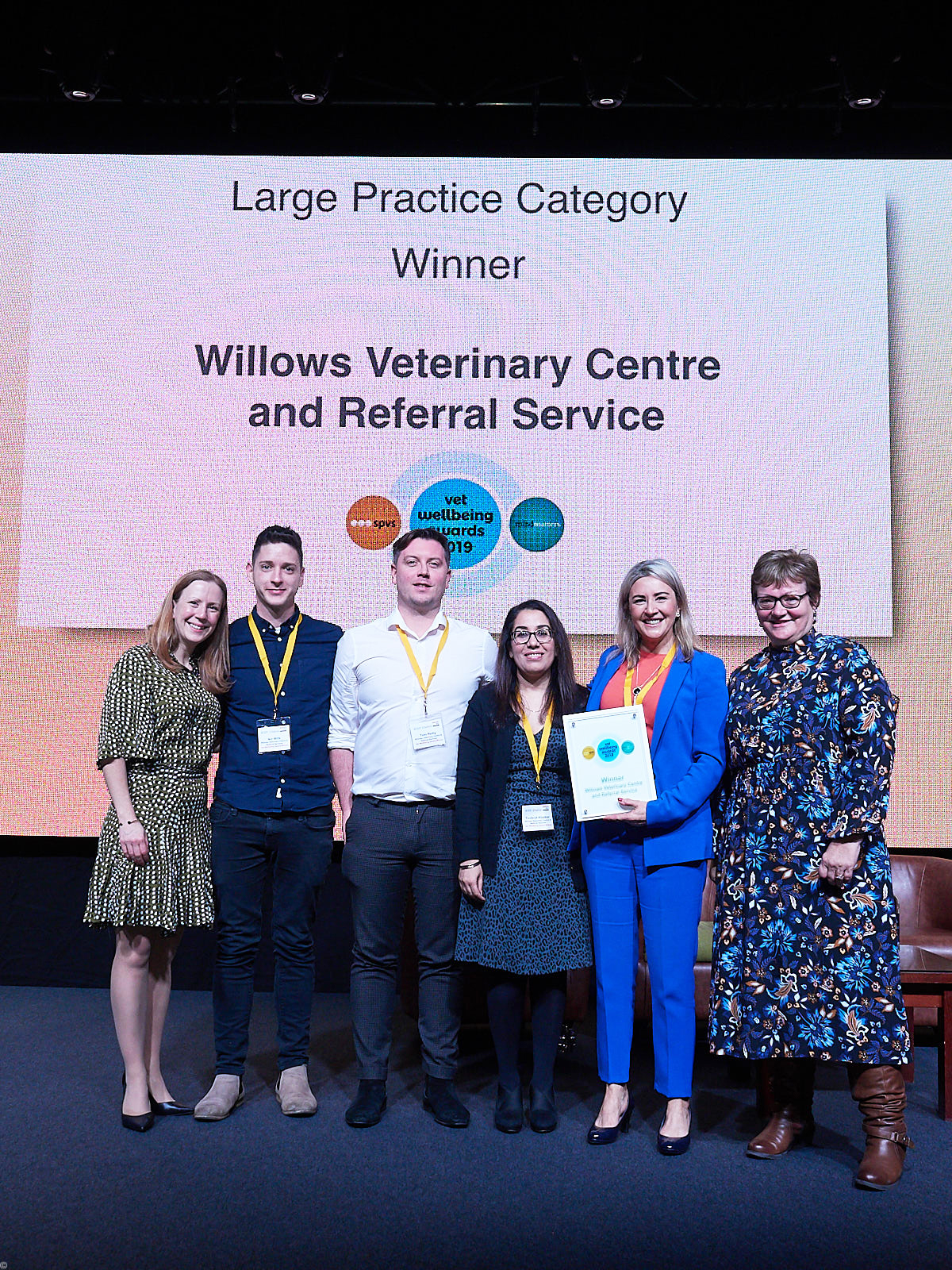 Large practice category: Willows Veterinary Centre and Referral Service.