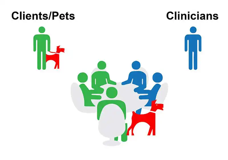 Figure 3. Meet, engage and collaborate with owners to enhance their pets’ care. They want more than, “do what I say”. Actively collaborate and encourage each other as full partners in their pet’s OA journey.