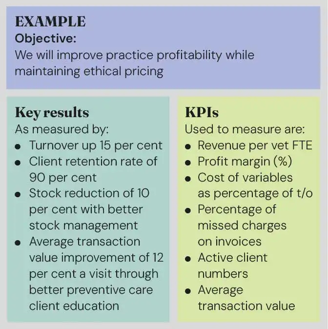 Figure 3. Assess progress with objectives, key results and KPIs.