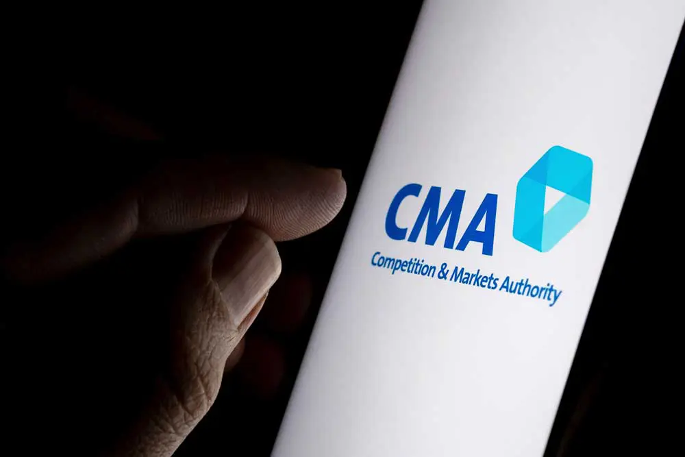 CMA logo on a phone. Image: Ascannio / Adobe Stock