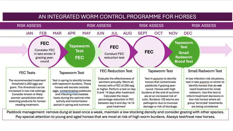 Figure 2. An integrated worm control programme for horses.