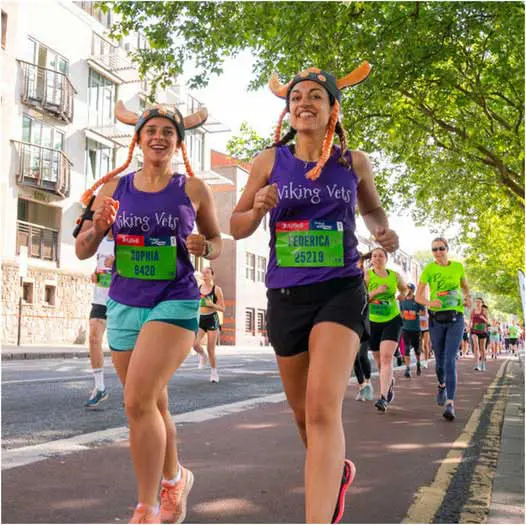Members of the Viking Vets team took part in the Great Bristol Run to raise cash.