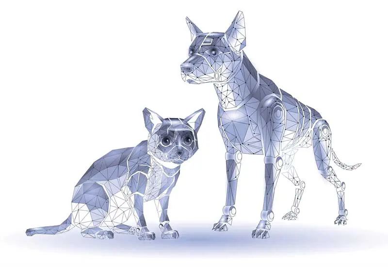 An AI dog and cat. Image: LuckyStep/ Adobe Stock