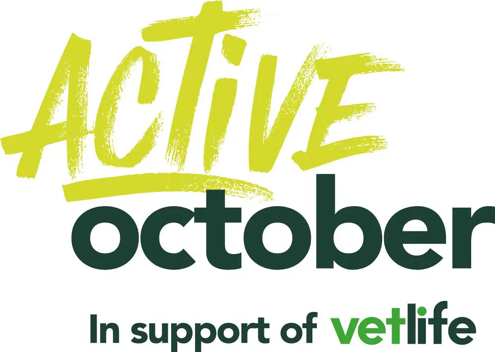 Active October logo in support for Vetlife.