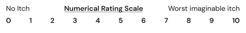 Figure 1. Numerical rating scale for owners and their itching dogs.